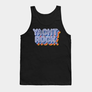 Psychedelic Fade Yacht Rock Party Boat Drinking graphic Tank Top